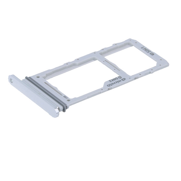 Γνήσια Υποδοχή Κάρτας Dual SIM και SD (SIM Tray Card Holder) για Samsung Galaxy Note 10 Plus N975F GH98-44506B - Χρώμα: Λευκό