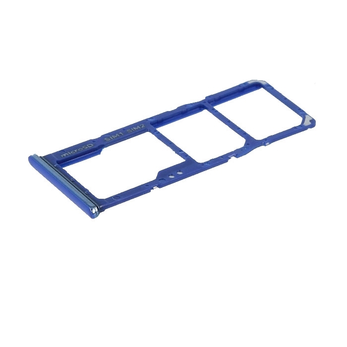 Γνήσια Υποδοχή Κάρτας Dual SIM και SD (SIM Tray Card Holder) για Samsung Galaxy A70 A705F GH98-44196C - Χρώμα: Μπλε