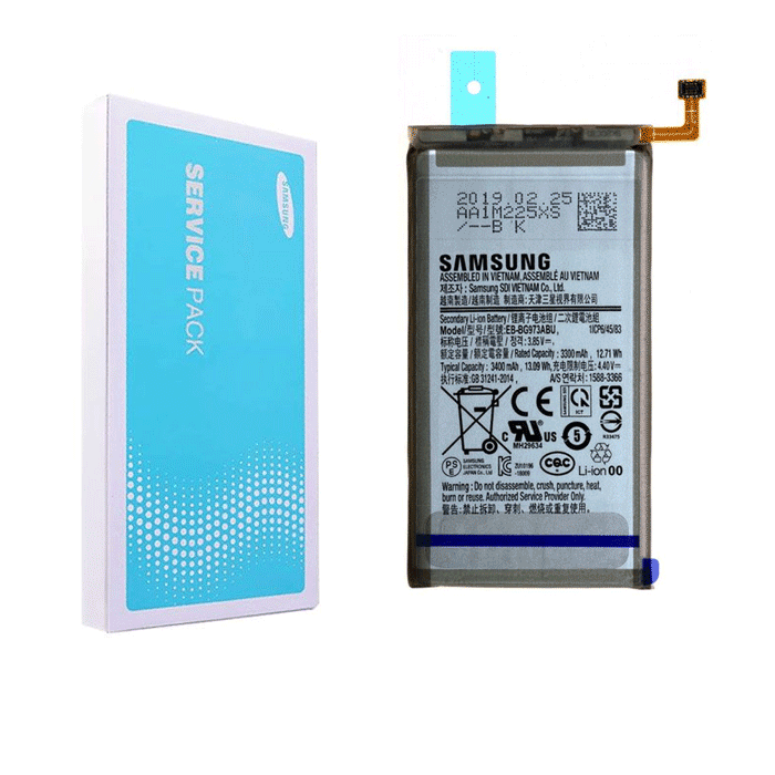 Γνήσια Μπαταρία EB-BG973ABU για Samsung Galaxy S10 G973F 3400 mAh (Service Pack) GH82-18826A --> ( BAS )