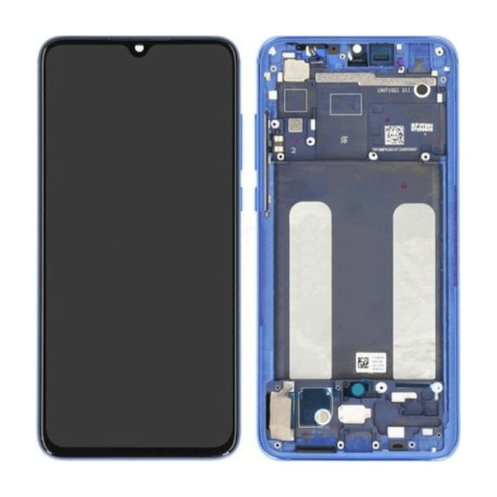 Γνήσια Οθόνη LCD με Μηχανισμό Αφής και Πλαίσιο Xiaomi Mi 9 Lite 5600040F3B00 - Χρώμα: Μπλε