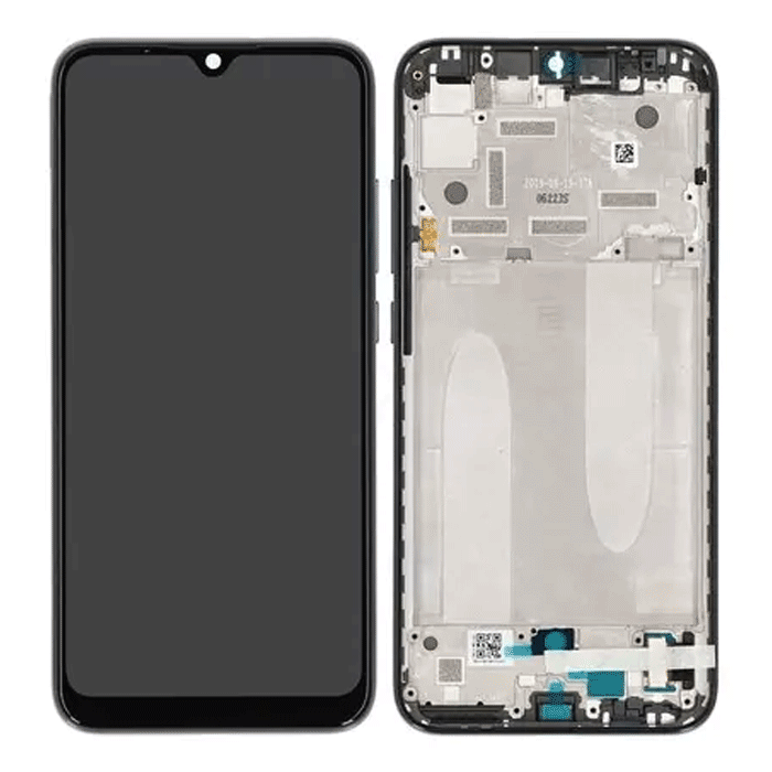 Γνήσια Οθόνη LCD με Μηχανισμό Αφής και Πλαίσιο Xiaomi Mi A3 5603100090B6 (Service Pack) - Χρώμα: Ασημί