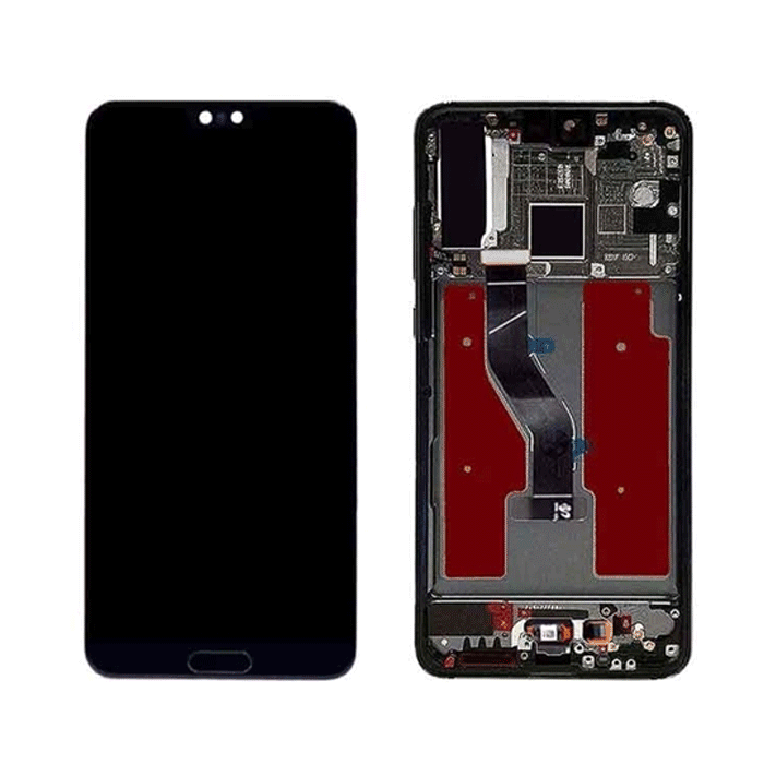 AMOLED Full HD Οθόνη LCD με Μηχανισμό Αφής και Πλαίσιο για Huawei P20 Pro - Χρώμα: Μαύρο
