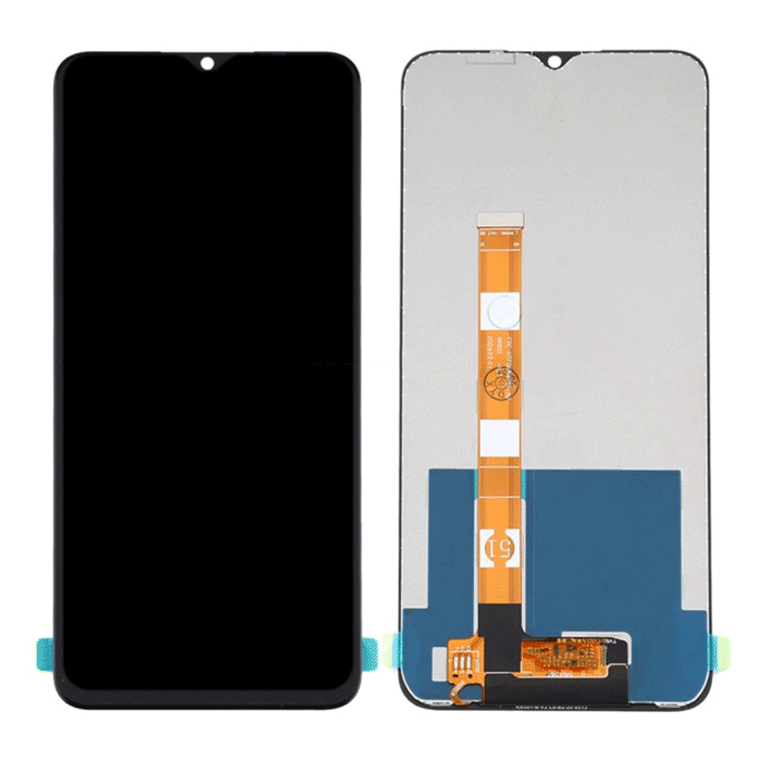 OEM Οθόνη LCD με Μηχανισμό Αφής για OPPO Realme C11 2020 (RMX2185) / C12 2020 (RMX2189) / C15 2020 (RMX2180- RMX2186) - Χρώμα: Μαύρο