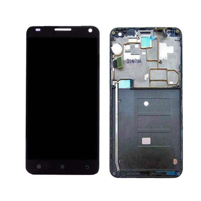 Οθόνη LCD με Μηχανισμό Αφής και Πλαίσιο για Lenovo S580 - Χρώμα: Μαύρο