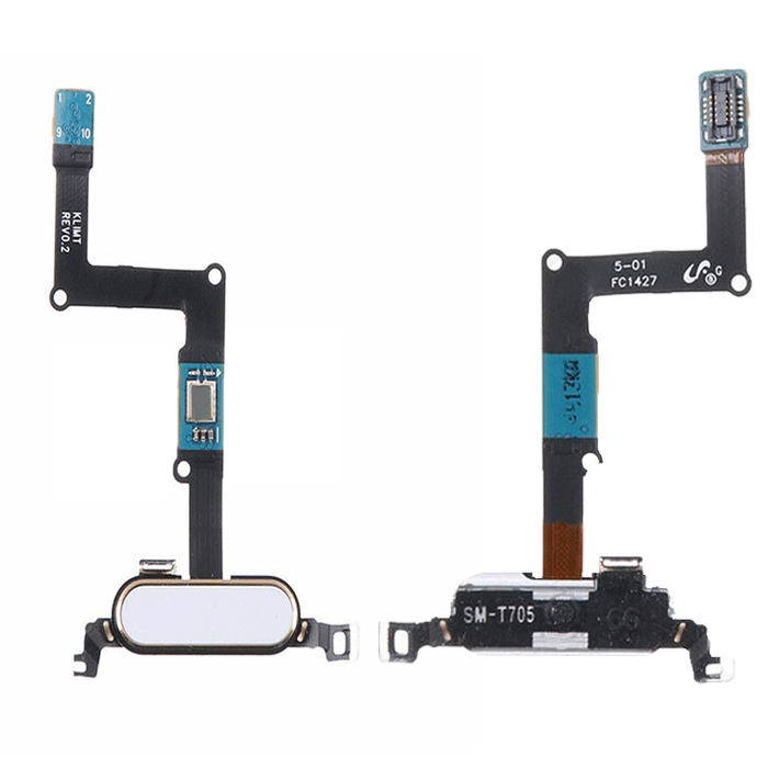 Καλωδιοταινία Κεντρικού Κουμπιού / Home Button Flex για Samsung Galaxy Tab S 8.4 T700 / T705 - Χρώμα: Λευκό