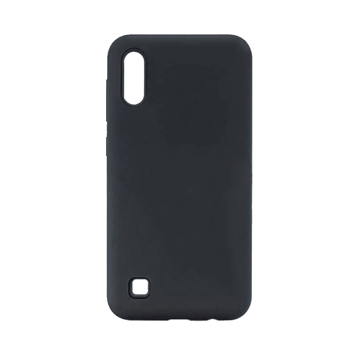Θήκη Πλάτης Σιλικόνης για Samsung A105F Galaxy A10 / M105F Galaxy M10 - Χρώμα: Μαύρο