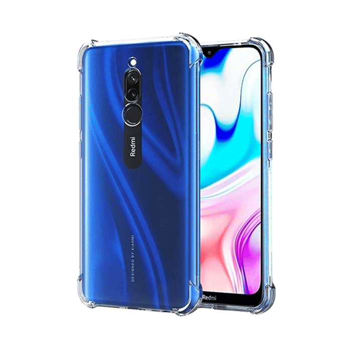 Θήκη Πλάτης Σιλικόνης Anti Shock 1.5mm για Xiaomi Redmi 8 - Χρώμα: Διάφανο