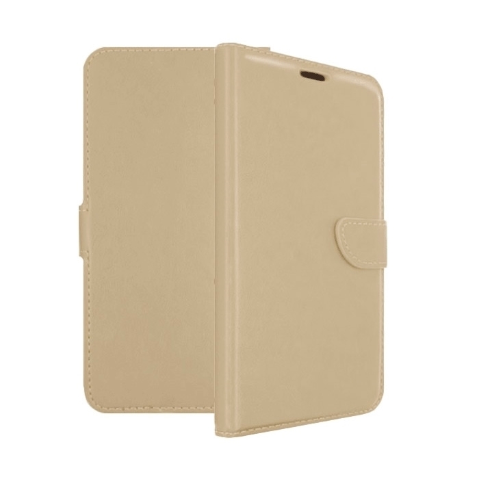 Θήκη Βιβλίο Stand Leather Wallet with Clip για Huawei P20 - Χρώμα: Χρυσό