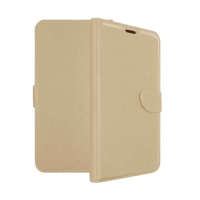 Stand Leather Wallet with Clip for Xiaomi Redmi 4x - Color: Gold