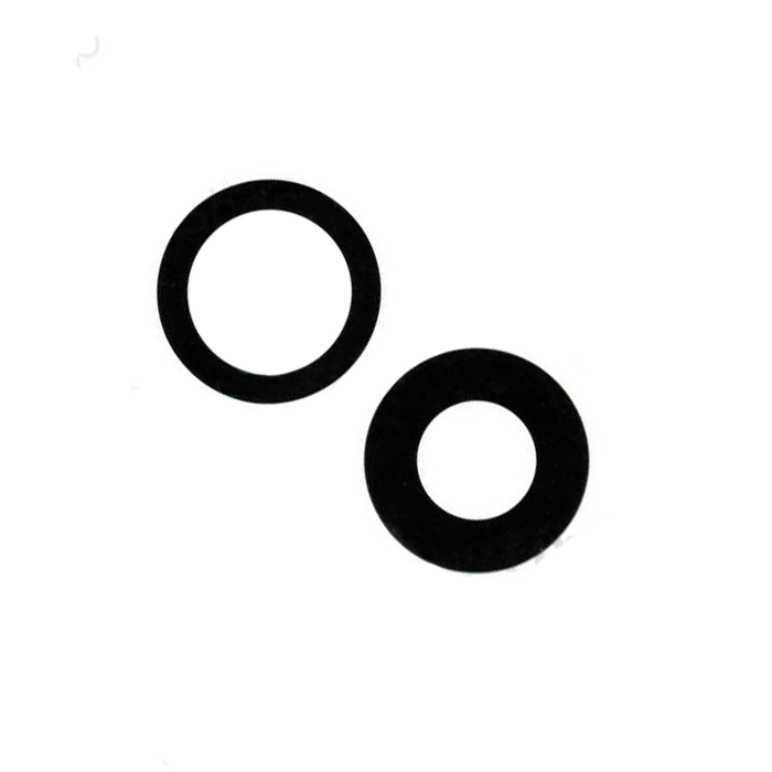 Τζαμάκι κάμερας (camera lens) 2 σε 1 Σετ για Apple iPhone 12 / 12 Mini - Χρώμα: Μαύρο