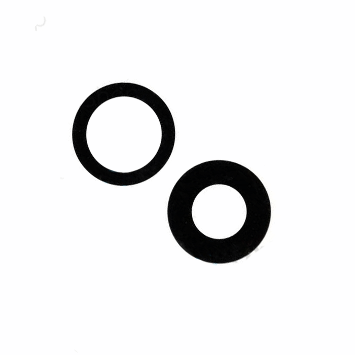 Τζαμάκι κάμερας (camera lens) 2 σε 1 Σετ για Apple iPhone 12 - Χρώμα: Μαύρο
