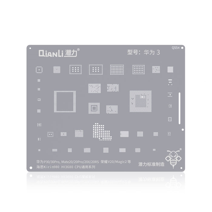 Qianli QS54 Stencil για Huawei P30 / P30 Pro / Mate 20 / 20 Pro / 20X / Honor V20