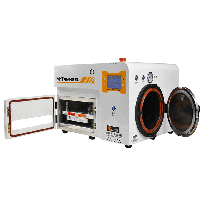 M-Triangel MT-17s 220V Vacuum Μηχανή Πλαστικοποιήσης και Αφαίρεσης Φυσσαλίδων για Επίπεδες/Καμπηλωτές Οθόνες Κινητών