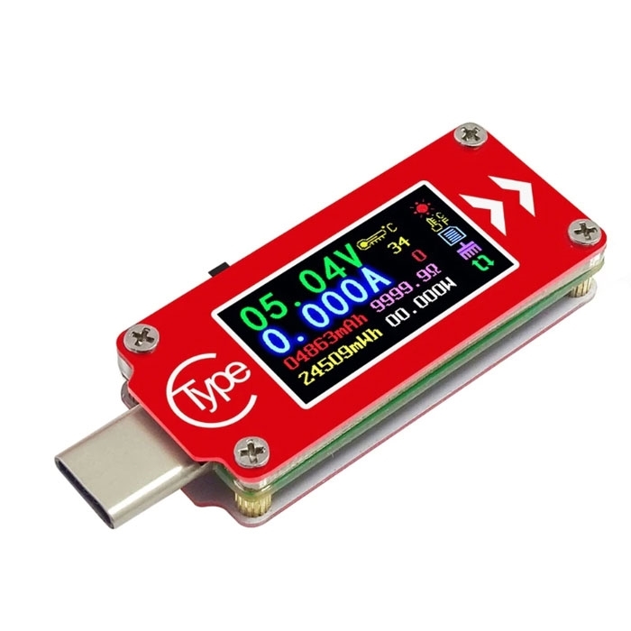 RD TC64 Type-C color LCD Ψηφιακό Πολύμετρο (Βολτόμετρο /Αμπερόμετρο) Type-C Tester