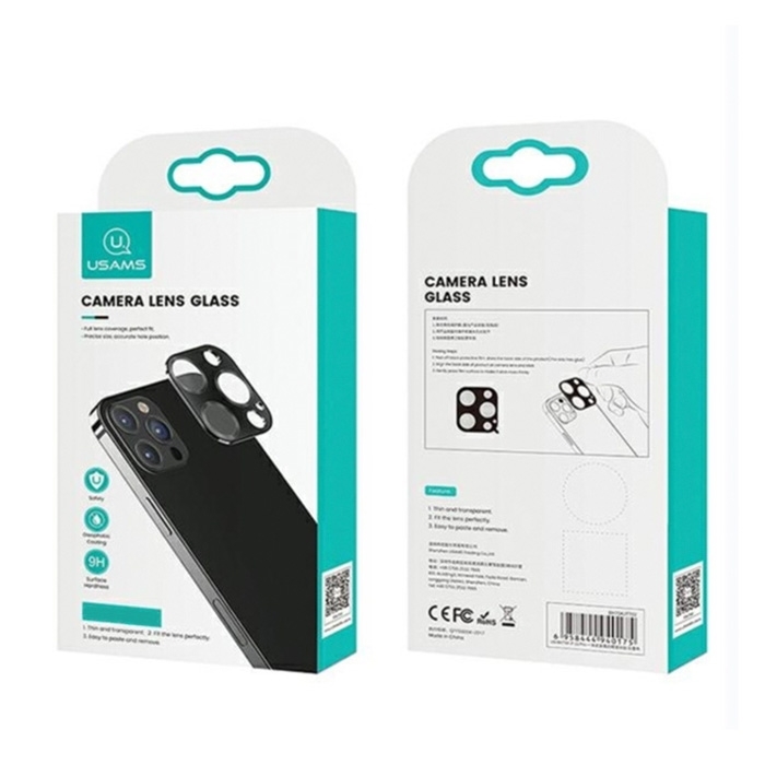Usams Camera Lens Glass for Apple iPhone 12 - Χρώμα: Πράσινο