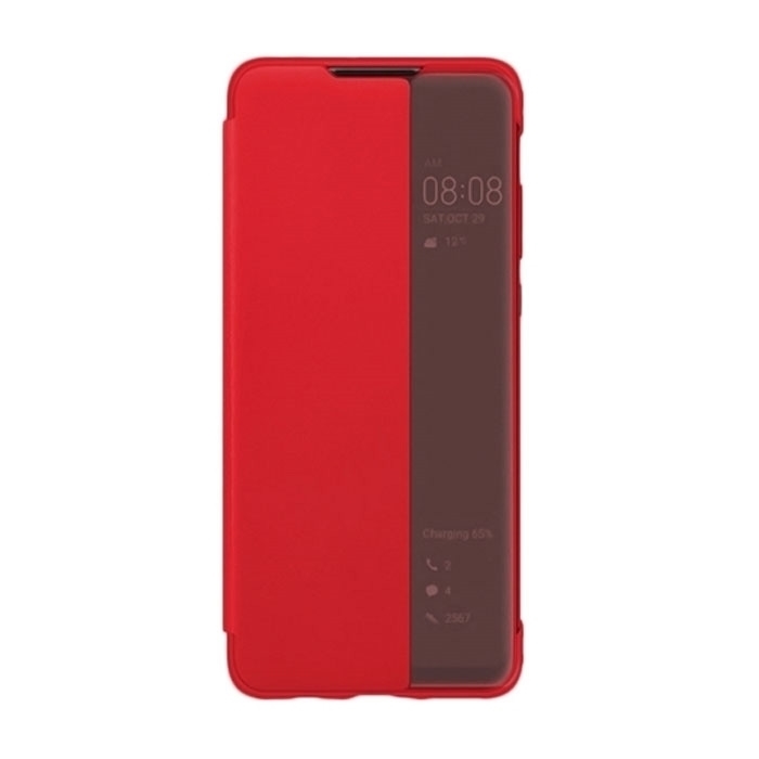 Θήκη Smart View Flip Cover για Samsung G988 Galaxy S20 Ultra - Χρώμα: Κόκκινο