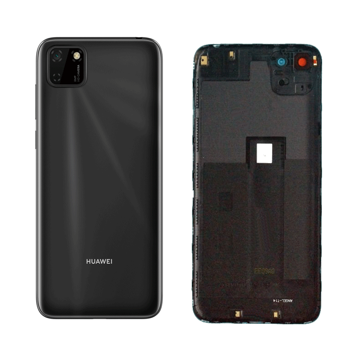 Γνήσιο Πίσω Καπάκι με Τζαμάκι Κάμερας για Huawei Y5p 97070XVD - Χρώμα: Μαύρο