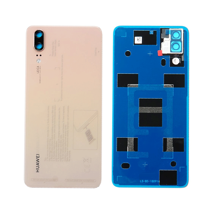 Γνήσιο Πίσω Καπάκι με Τζαμάκι Κάμερας για Huawei P20 EML-L09 02351WKR - Χρώμα: Pink Gold