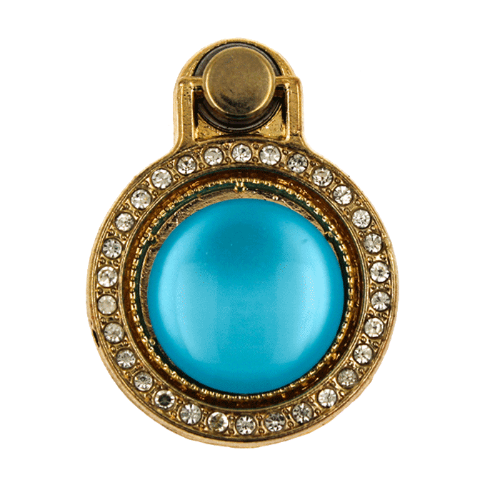 iRing Masstige Finger/Kickstand Σχέδιο κόσμημα με στράς - Χρώμα: Μπλέ