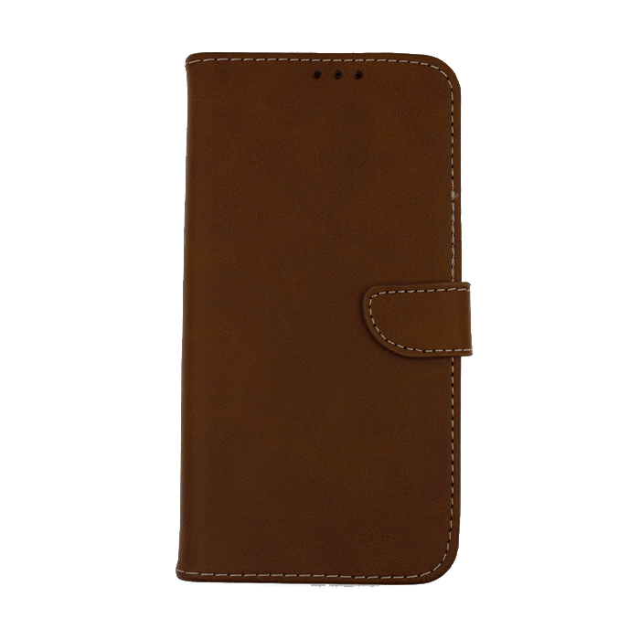 Θήκη Βιβλίο / Leather Book Case with Clip για Xiaomi Redmi Note 8 Pro - Χρώμα: Καφε