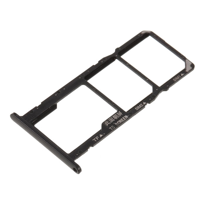 Υποδοχή Κάρτας Single SIM (SIM Tray) για Huawei Y5 2018/Y5 Prime 2018/Honor 7S - Χρώμα: Μαύρο