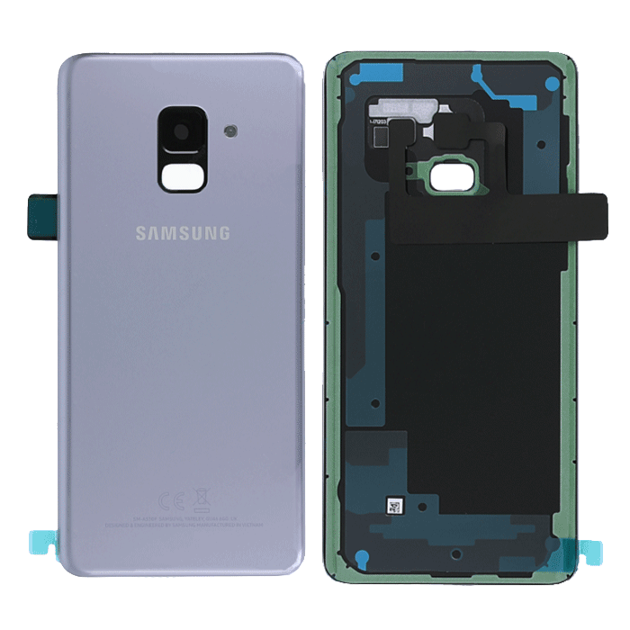 Γνήσιο Πίσω Καπάκι με Τζαμάκι Κάμερας για Samsung Galaxy A8 2018 A530F GH82-15551B/GH82-15557B - Χρώμα: Βιολετί