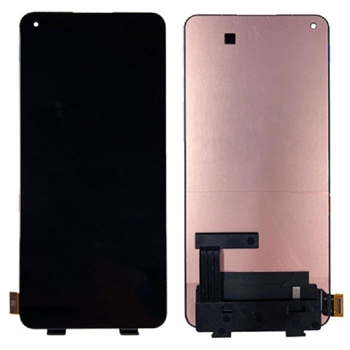 AMOLED Full HD Οθόνη LCD με Μηχανισμό Αφής για Xiaomi Mi 11 Lite 4G / Mi 11 Lite 5G / 11 LITE 5G NE - Χρώμα: Μαύρο