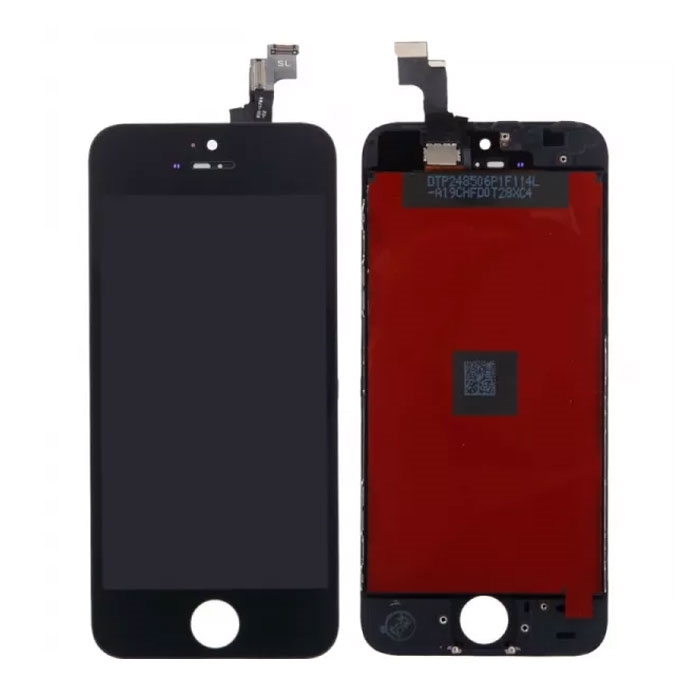 Refurbished Οθόνη LCD με Μηχανισμό Αφής για iPhone 5s / SE - Χρώμα: Μαύρο