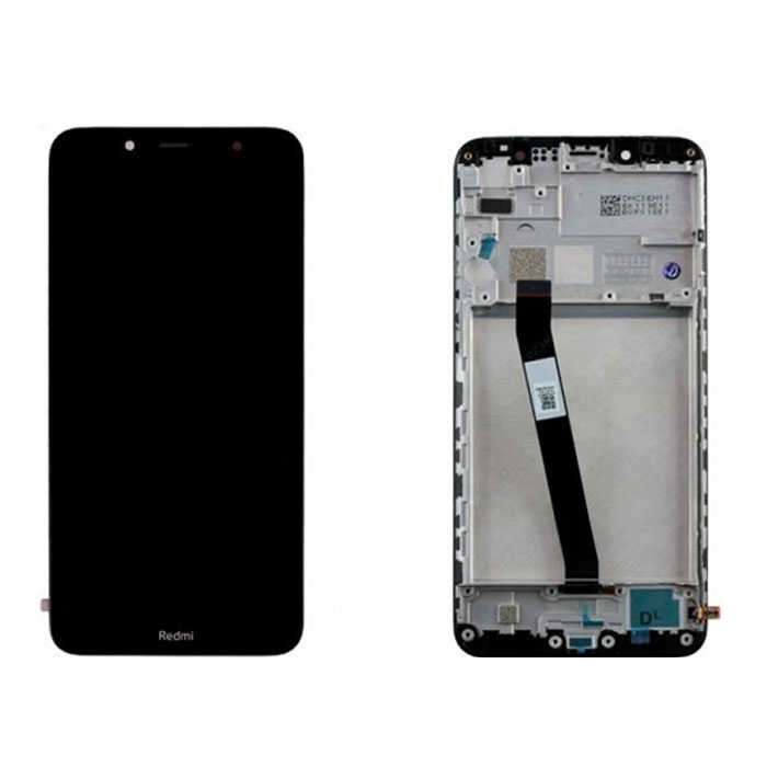 OEM Οθόνη LCD με Μηχανισμό Αφής και Πλαίσιο για Xiaomi Redmi 7A - Χρώμα: Μαύρο