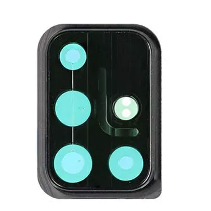 Γνήσιο Τζαμάκι Κάμερας με Πλαίσιο / Camera Lens with Frame για Samsung Galaxy A51 2019 A515 (Service Pack) GH98-45088A - Χρώμα: Μαύρο