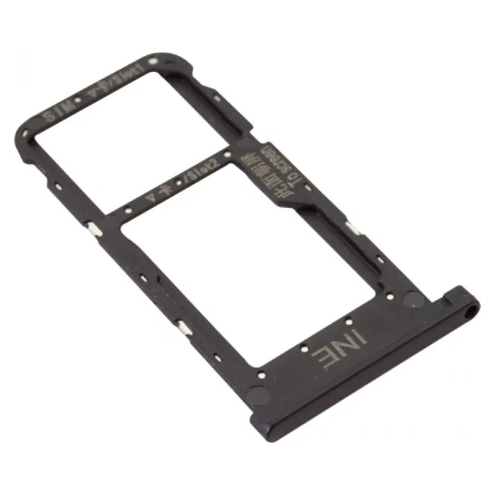 Γνήσια Υποδοχή Κάρτας Dual SIM και SD (SIM Tray) για Huawei P Smart Plus 2018 / Nova 3i 51661JUE - Χρώμα: Μαύρο