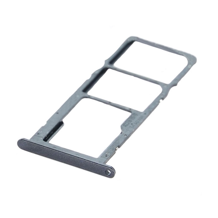 Γνήσια Υποδοχή Κάρτας Dual SIM και SD (SIM Tray) για Huawei P Smart 2021 97071ADH - Χρώμα: Μαύρο
