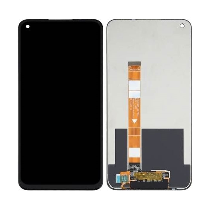 ΟΕΜ Οθόνη LCD με Μηχανισμό Αφής για Realme 7i (κάμερα αριστερά) - Χρώμα: Μαύρο