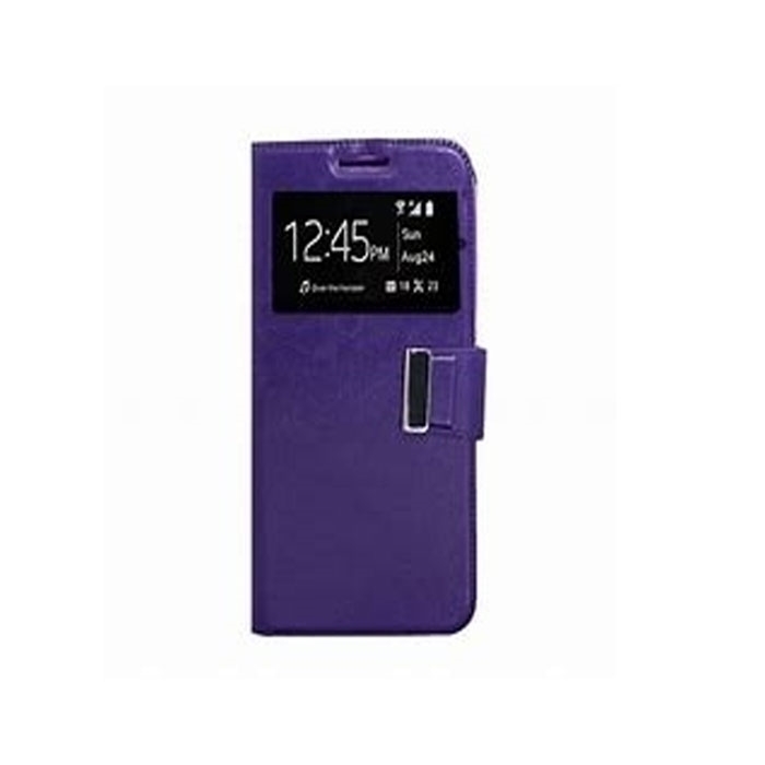 Θήκη Flip Με Παράθυρο Για xiaomi mi 3 pro - Χρώμα: Μωβ