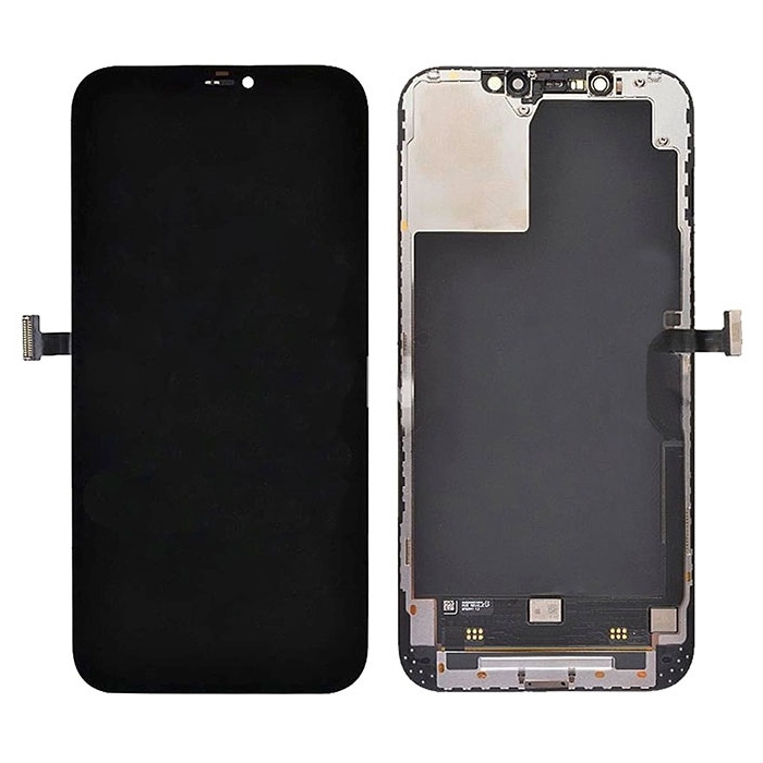 Soft OLED Οθόνη LCD με Μηχανισμό Αφής για iPhone 12 - Χρώμα: Μαύρο