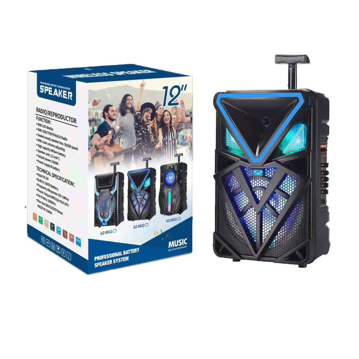 PZX GZ-8922 Bluetooth Φορητό ηχείο - Wireless Portable Speaker 12''
