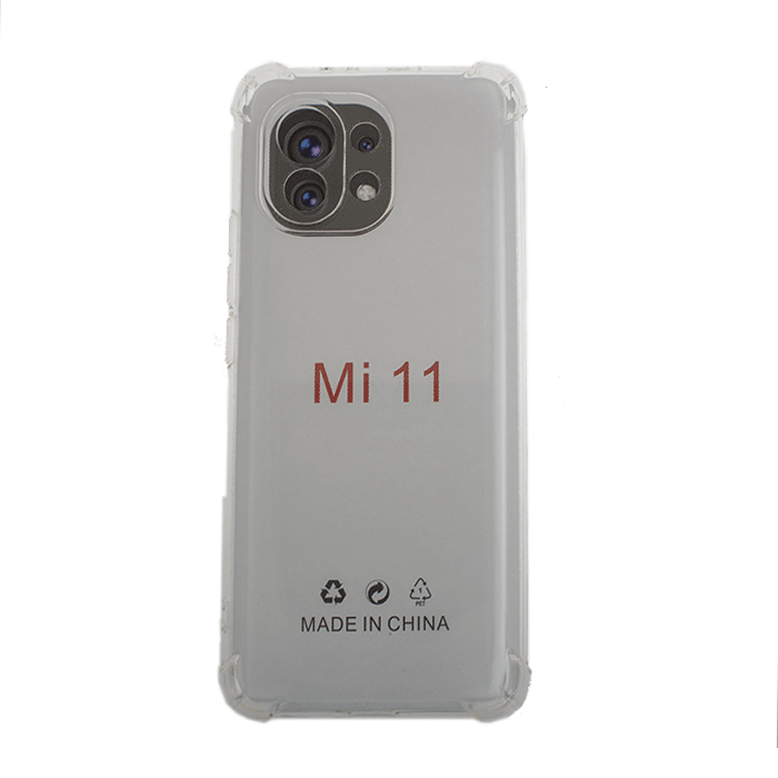 Θήκη Πλάτης Σιλικόνης Anti Shock 1.5mm για Xiaomi Mi 11 - Χρώμα: Διαφανές