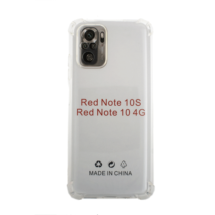 Θήκη Πλάτης Σιλικόνης Anti Shock 1.5mm για Xiaomi Redmi Note 10 - Χρώμα: Διαφανές
