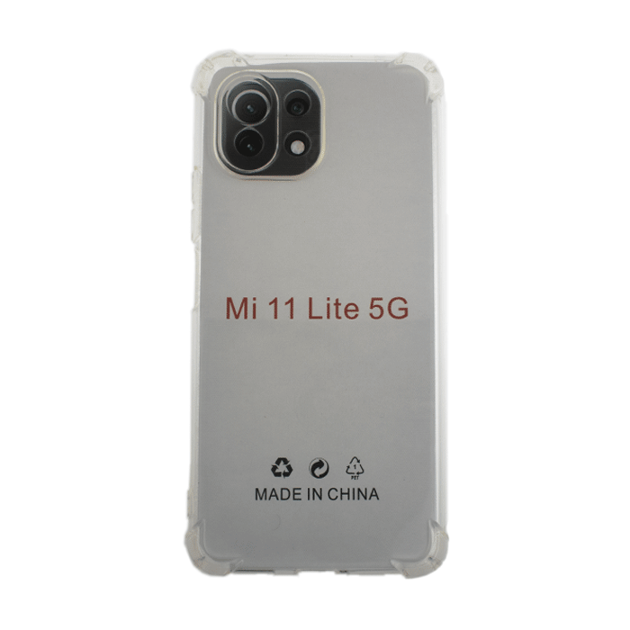 Θήκη Πλάτης Σιλικόνης Anti Shock 1.5mm για Xiaomi Mi 11 Lite - Χρώμα: Διαφανές
