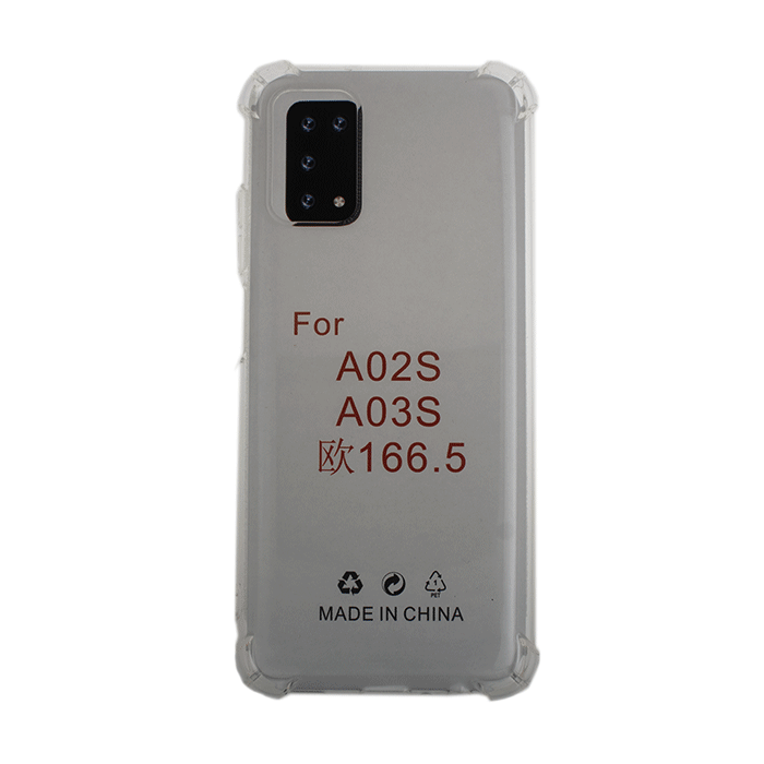 Θήκη Πλάτης Σιλικόνης Anti Shock 1.5mm για Samsung Galaxy A03s A037G - Χρώμα: Διαφανές