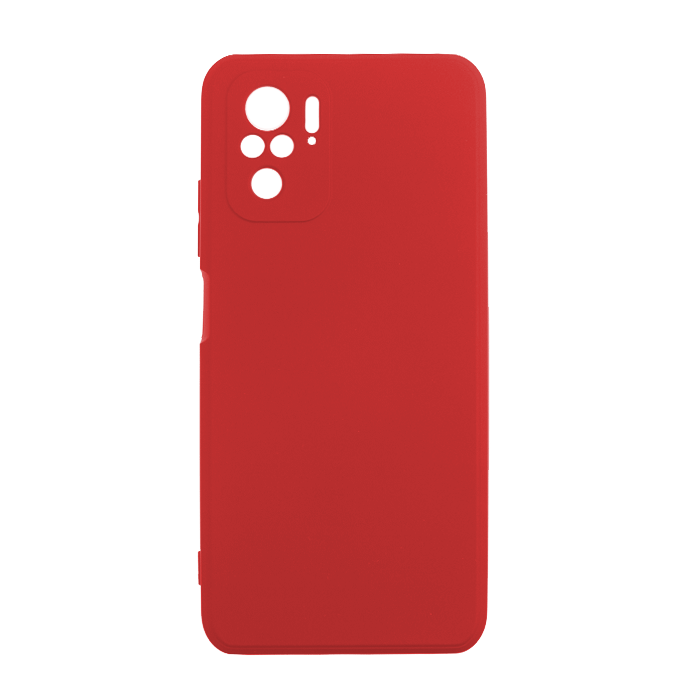 Θήκη Πλάτης Σιλικόνης Soft Back Cover για Xiaomi Redmi Note 10S - Χρώμα: Κόκκινο