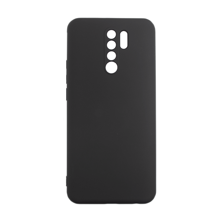 Θήκη Πλάτης Σιλικόνης Soft Back Cover για Xiaomi Redmi 9 - Χρώμα: Μαύρο