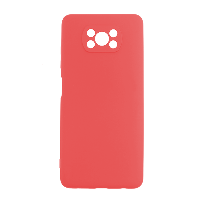 Θήκη Πλάτης Σιλικόνης Soft Back Cover για Xiaomi POCO X3 PRO - Χρώμα: Κόκκινο
