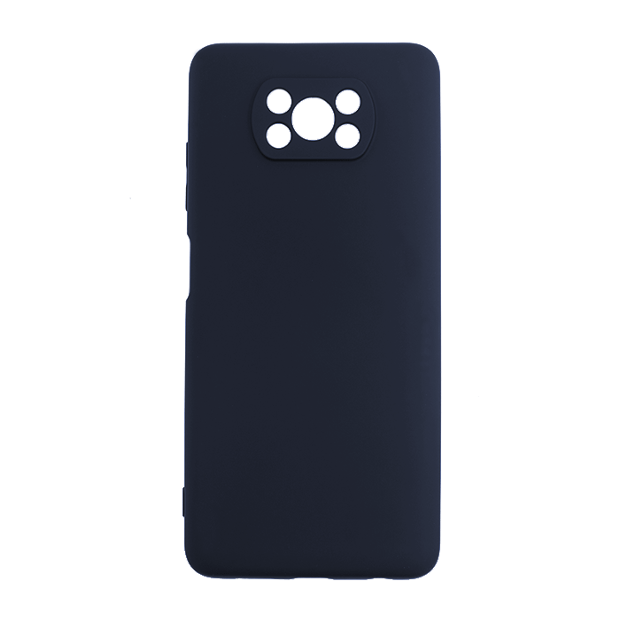 Θήκη Πλάτης Σιλικόνης Soft Back Cover για Xiaomi POCO X3 PRO - Χρώμα: Σκούρο Μπλέ