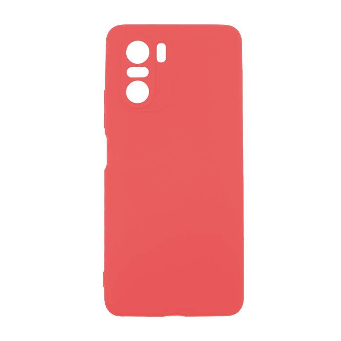 Θήκη Πλάτης Σιλικόνης Soft Back Cover για Xiaomi POCO F3 - Χρώμα: Κόκκινο