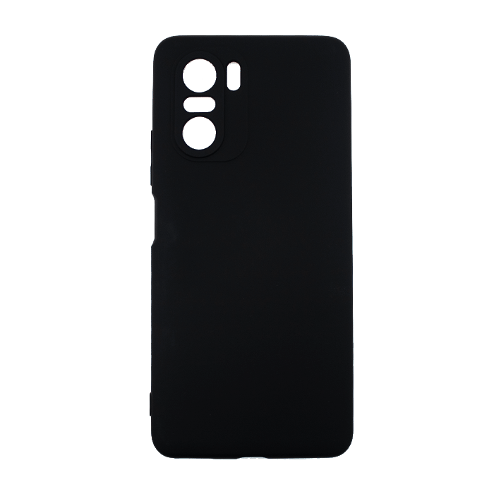 Θήκη Πλάτης Σιλικόνης Soft Back Cover για Xiaomi POCO F3 - Χρώμα: Μαύρο
