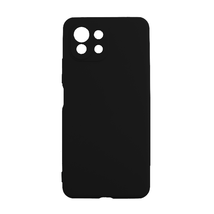 Θήκη Πλάτης Σιλικόνης Soft Back Cover για Xiaomi Mi 11 Lite - Χρώμα: Μαύρο