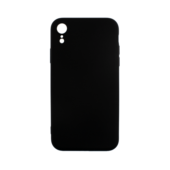 Θήκη Πλάτης Σιλικόνης Soft Back Cover για iPhone XR - Χρώμα: Μαύρο