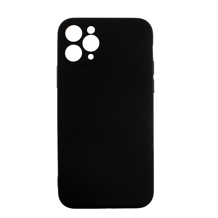 Θήκη Πλάτης Σιλικόνης Soft Back Cover για iPhone 11 Pro - Χρώμα: Μαύρο
