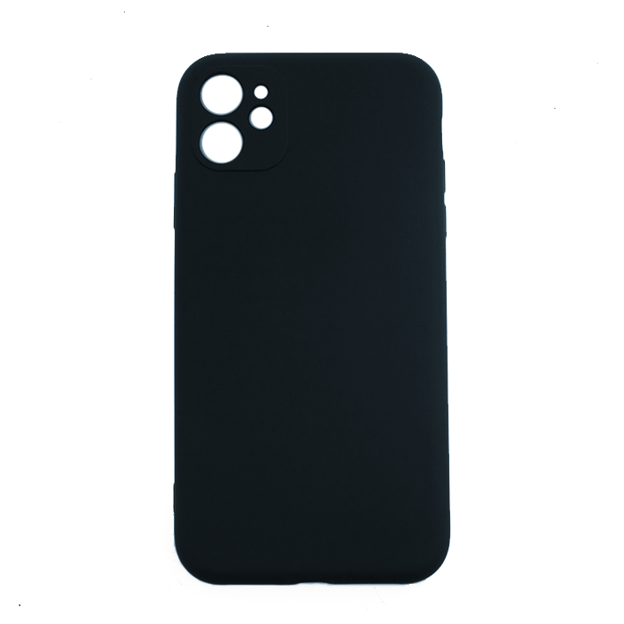 Θήκη Πλάτης Σιλικόνης Soft Back Cover για iPhone 11 - Χρώμα: Μαύρο